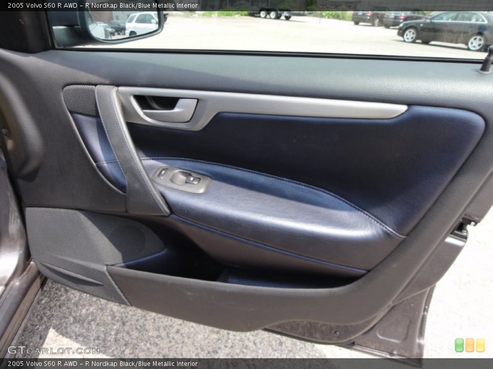 R Nordkap Black/Blue Metallic Interior Door Panel for the 2005 Volvo S60 R AWD #52217692