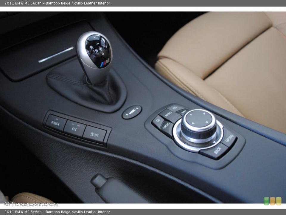 Bamboo Beige Novillo Leather Interior Transmission for the 2011 BMW M3 Sedan #52217716