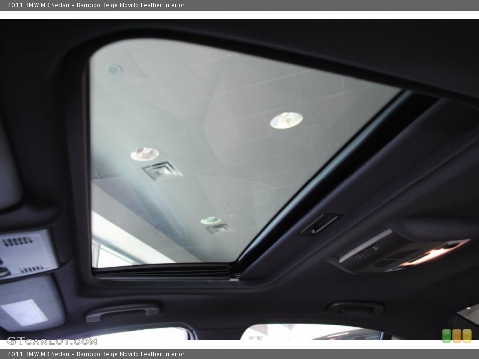 Bamboo Beige Novillo Leather Interior Sunroof for the 2011 BMW M3 Sedan #52217746