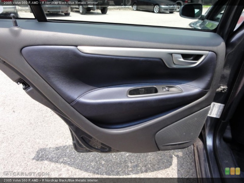 R Nordkap Black/Blue Metallic Interior Door Panel for the 2005 Volvo S60 R AWD #52217770