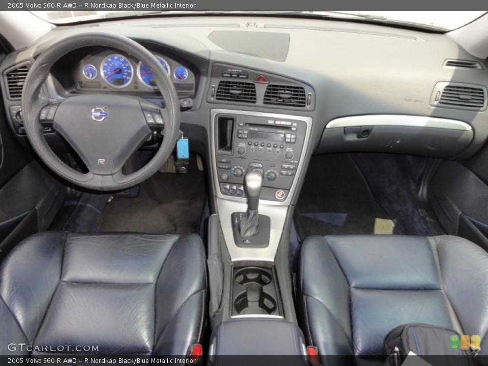 R Nordkap Black/Blue Metallic Interior Dashboard for the 2005 Volvo S60 R AWD #52217782