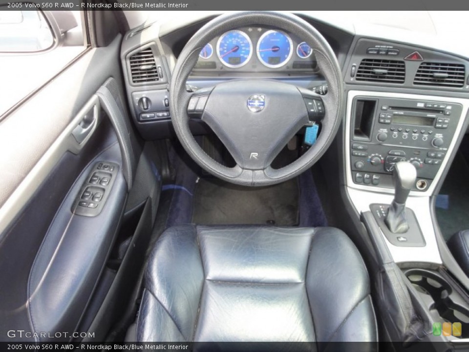R Nordkap Black/Blue Metallic Interior Controls for the 2005 Volvo S60 R AWD #52217812