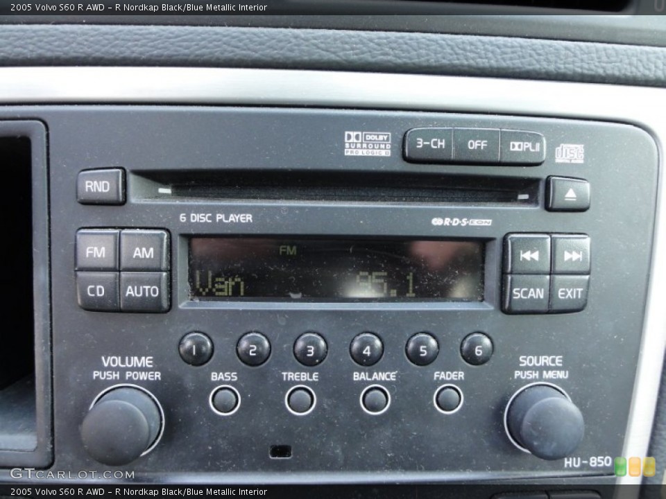 R Nordkap Black/Blue Metallic Interior Controls for the 2005 Volvo S60 R AWD #52218016