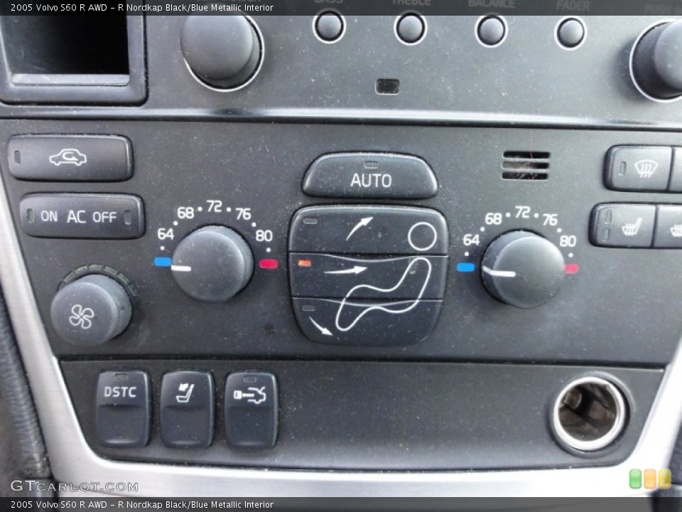 R Nordkap Black/Blue Metallic Interior Controls for the 2005 Volvo S60 R AWD #52218031