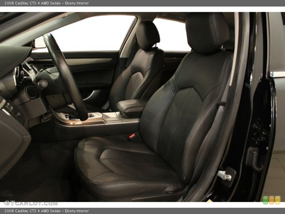 Ebony Interior Photo for the 2008 Cadillac CTS 4 AWD Sedan #52219702