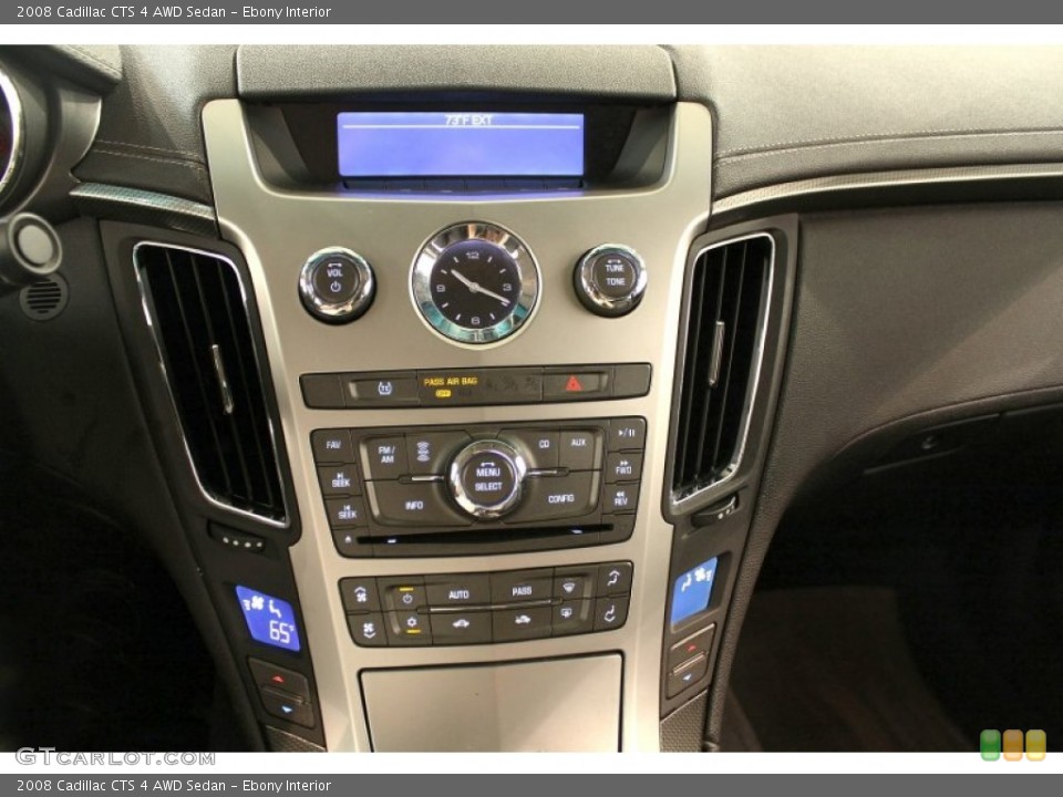 Ebony Interior Controls for the 2008 Cadillac CTS 4 AWD Sedan #52219771