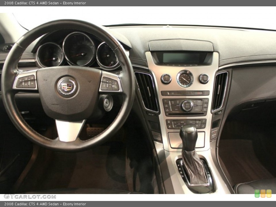 Ebony Interior Dashboard for the 2008 Cadillac CTS 4 AWD Sedan #52219876