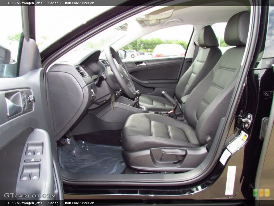 Titan Black Interior Photo for the 2012 Volkswagen Jetta SE Sedan #52220062