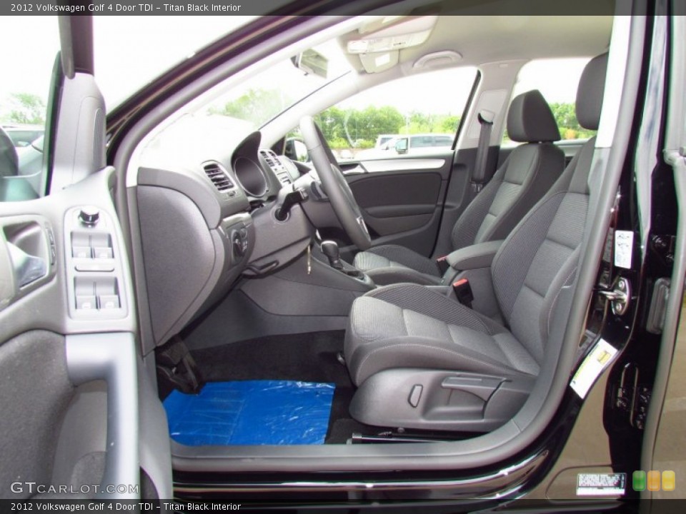 Titan Black Interior Photo for the 2012 Volkswagen Golf 4 Door TDI #52220788