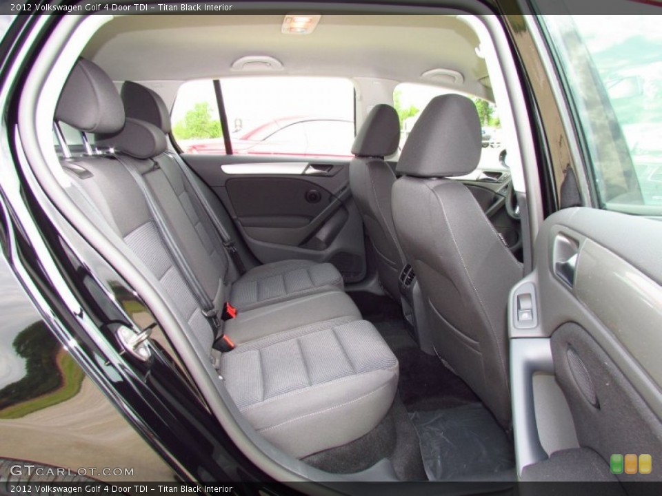 Titan Black Interior Photo for the 2012 Volkswagen Golf 4 Door TDI #52220806