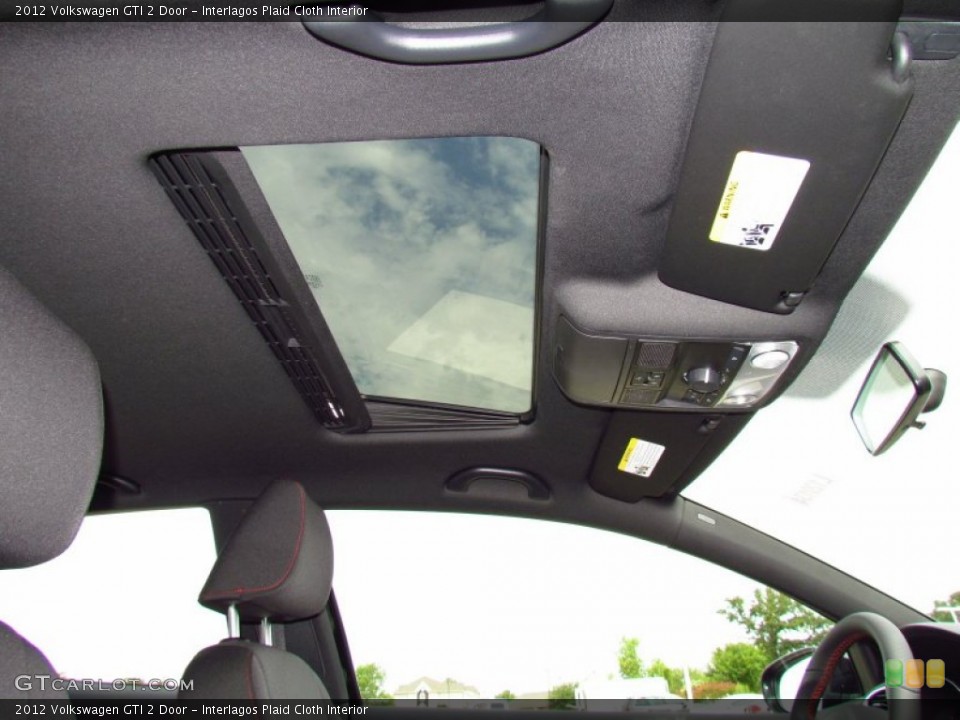 Interlagos Plaid Cloth Interior Sunroof for the 2012 Volkswagen GTI 2 Door #52221022