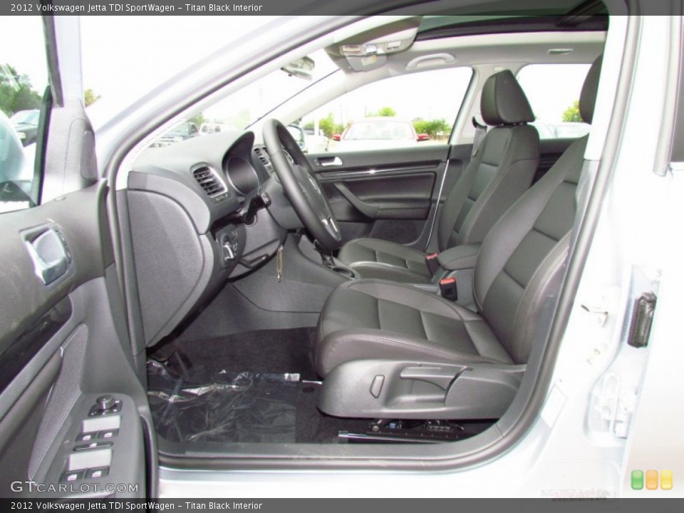 Titan Black Interior Photo for the 2012 Volkswagen Jetta TDI SportWagen #52221460