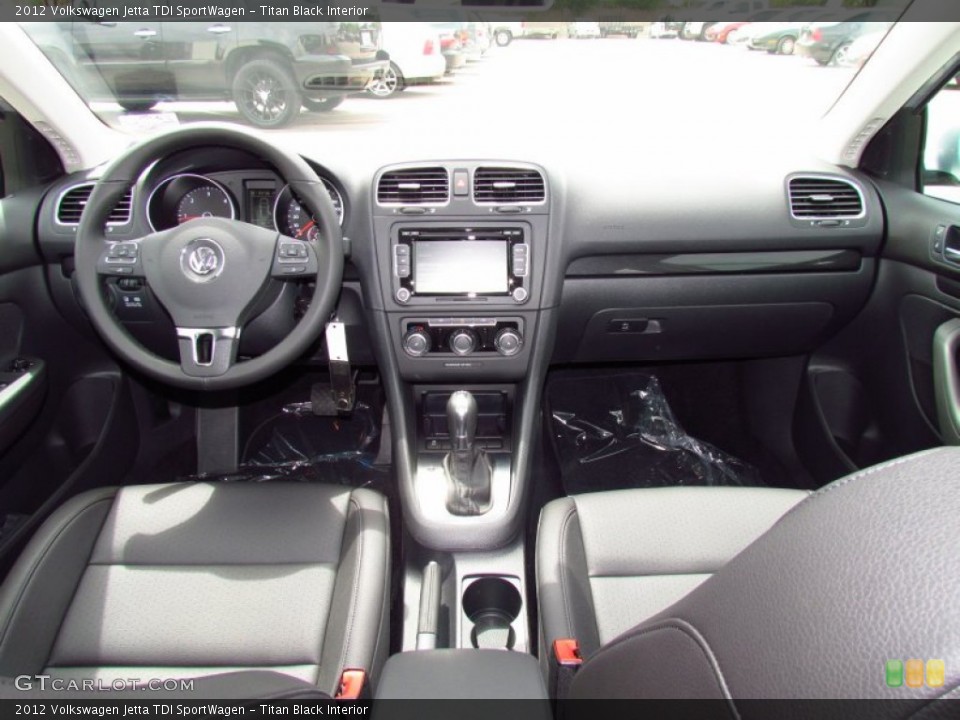 Titan Black Interior Dashboard for the 2012 Volkswagen Jetta TDI SportWagen #52221487