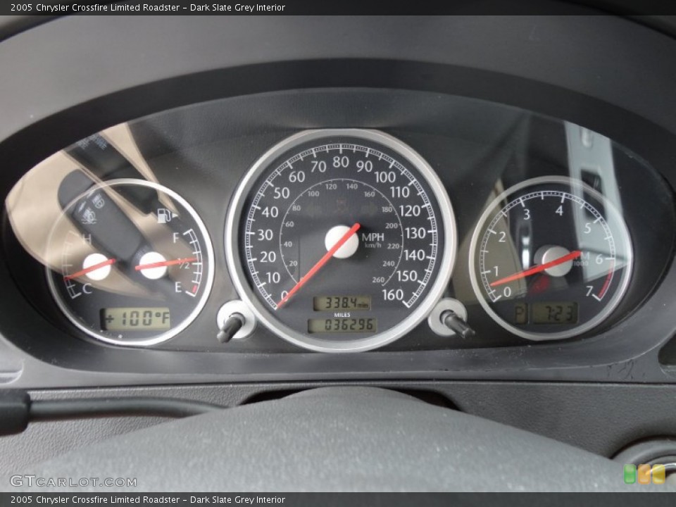 Dark Slate Grey Interior Gauges for the 2005 Chrysler Crossfire Limited Roadster #52221529