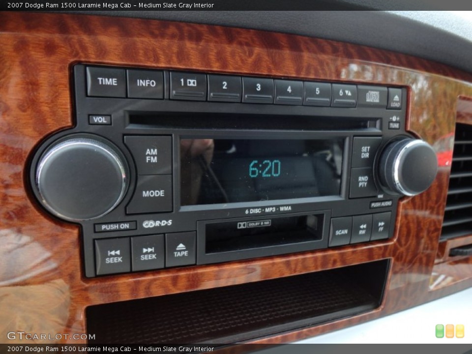 Medium Slate Gray Interior Controls for the 2007 Dodge Ram 1500 Laramie Mega Cab #52222420