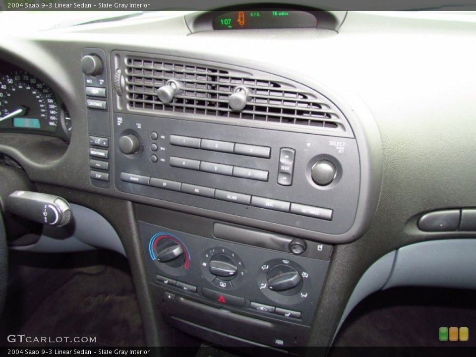 Slate Gray Interior Controls for the 2004 Saab 9-3 Linear Sedan #52222906