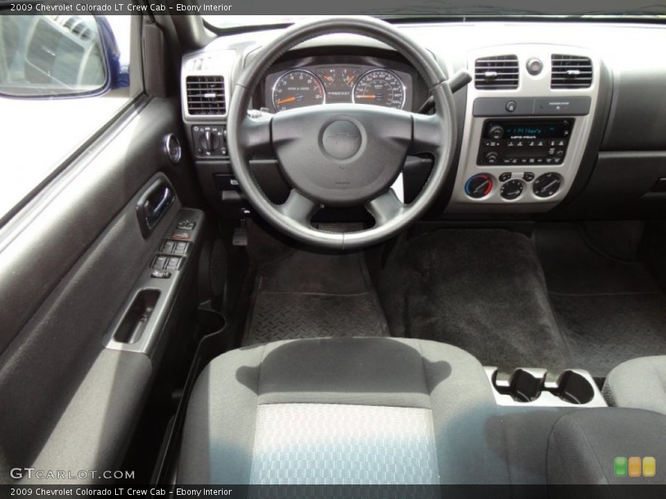Ebony Interior Dashboard for the 2009 Chevrolet Colorado LT Crew Cab #52223020