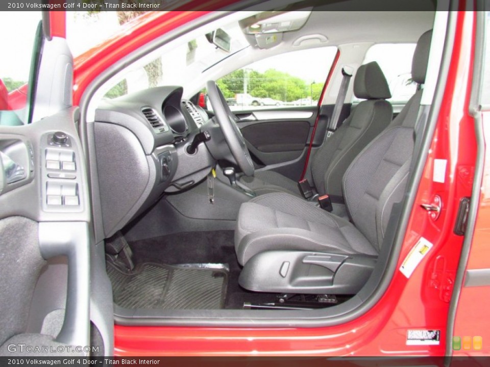 Titan Black Interior Photo for the 2010 Volkswagen Golf 4 Door #52224418