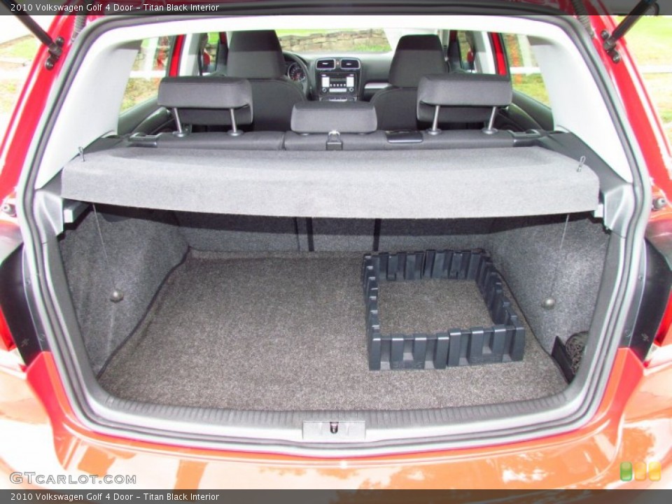 Titan Black Interior Trunk for the 2010 Volkswagen Golf 4 Door #52224586
