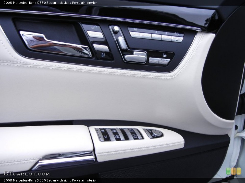 designo Porcelain Interior Controls for the 2008 Mercedes-Benz S 550 Sedan #52224754