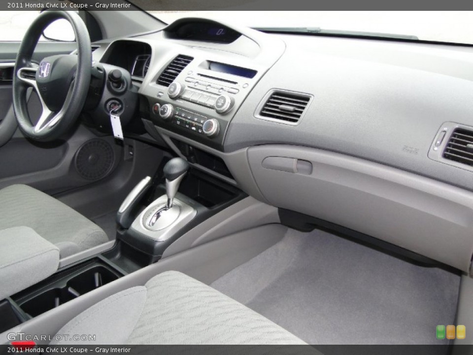 Gray Interior Dashboard for the 2011 Honda Civic LX Coupe #52225003