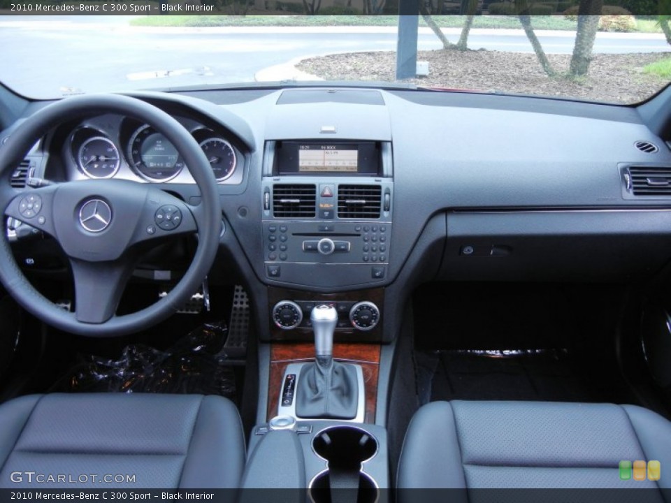 Black Interior Dashboard for the 2010 Mercedes-Benz C 300 Sport #52225369