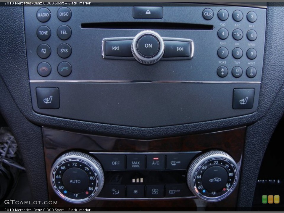 Black Interior Controls for the 2010 Mercedes-Benz C 300 Sport #52225441