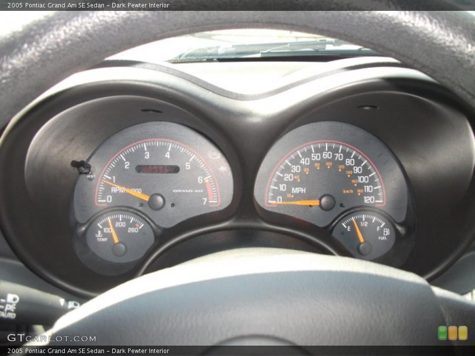 Dark Pewter Interior Gauges for the 2005 Pontiac Grand Am SE Sedan #52227562