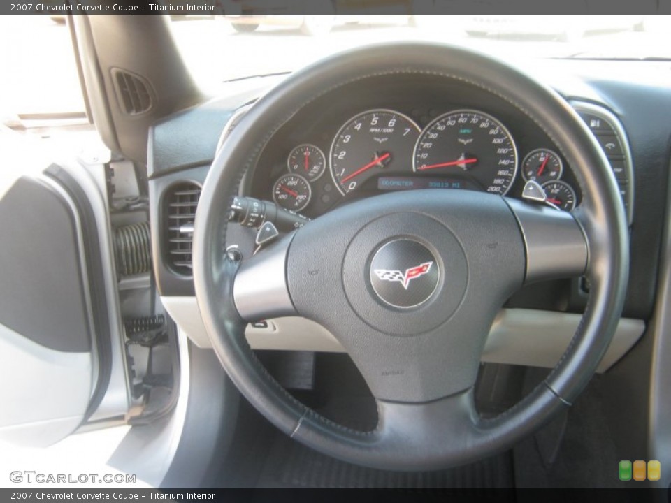 Titanium Interior Steering Wheel for the 2007 Chevrolet Corvette Coupe #52230433