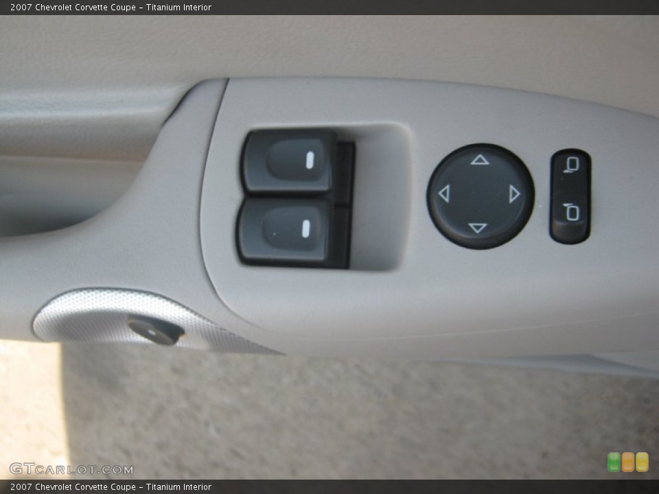 Titanium Interior Controls for the 2007 Chevrolet Corvette Coupe #52230520