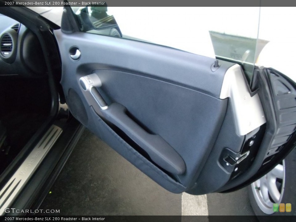 Black Interior Door Panel for the 2007 Mercedes-Benz SLK 280 Roadster #52231916