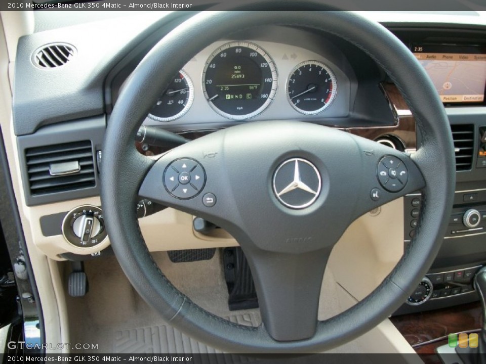 Almond/Black Interior Steering Wheel for the 2010 Mercedes-Benz GLK 350 4Matic #52232684
