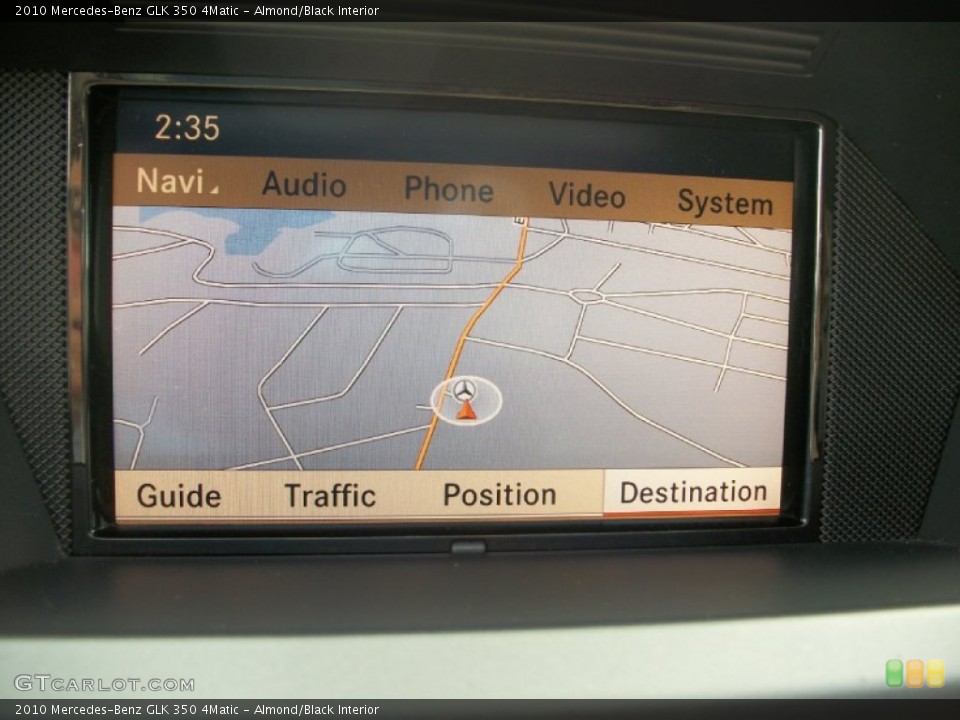 Almond/Black Interior Navigation for the 2010 Mercedes-Benz GLK 350 4Matic #52232725