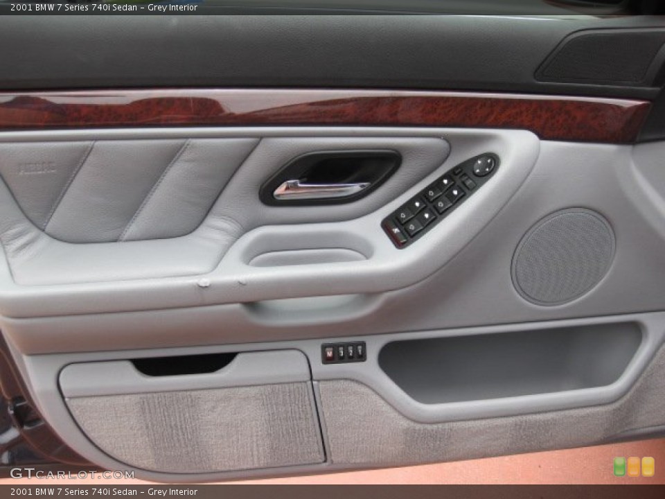 Grey Interior Door Panel for the 2001 BMW 7 Series 740i Sedan #52233358