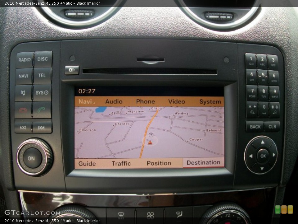 Black Interior Navigation for the 2010 Mercedes-Benz ML 350 4Matic #52233523