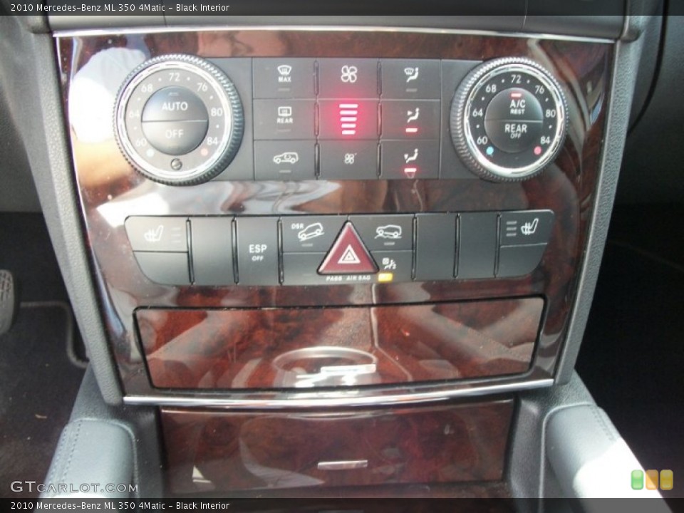 Black Interior Controls for the 2010 Mercedes-Benz ML 350 4Matic #52233538