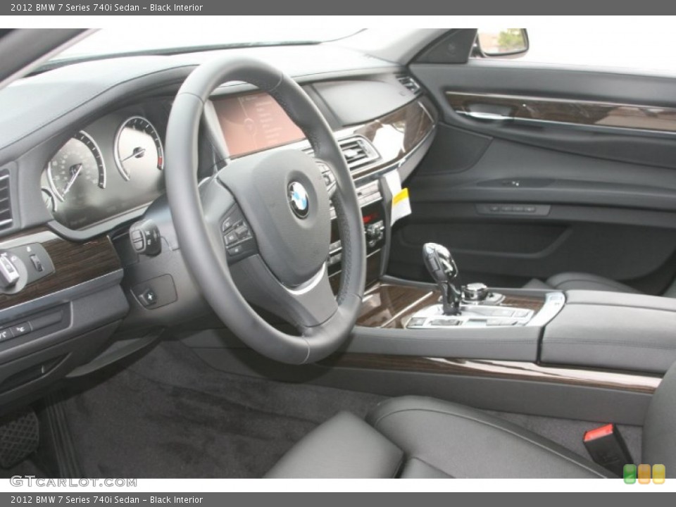 Black Interior Photo for the 2012 BMW 7 Series 740i Sedan #52234993