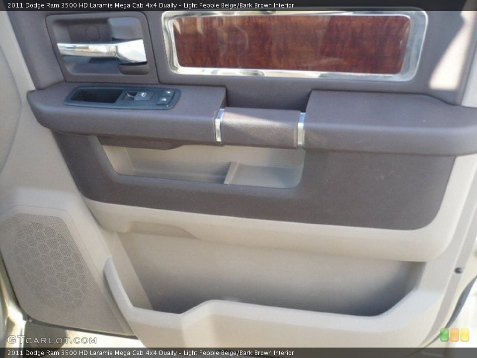 Light Pebble Beige/Bark Brown Interior Door Panel for the 2011 Dodge Ram 3500 HD Laramie Mega Cab 4x4 Dually #52235029