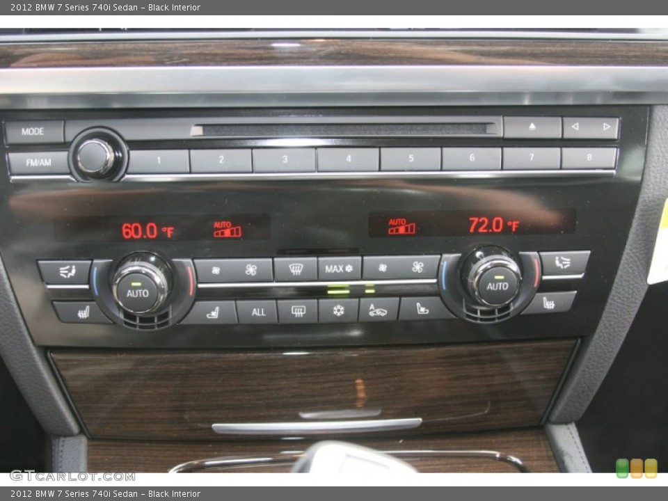 Black Interior Controls for the 2012 BMW 7 Series 740i Sedan #52235092