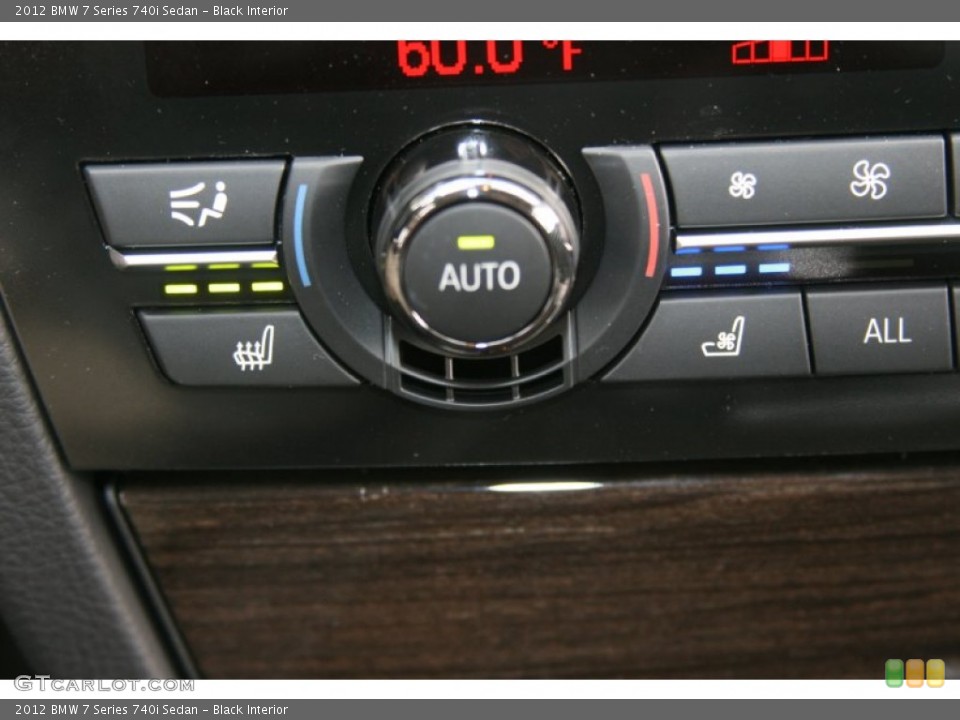 Black Interior Controls for the 2012 BMW 7 Series 740i Sedan #52235110