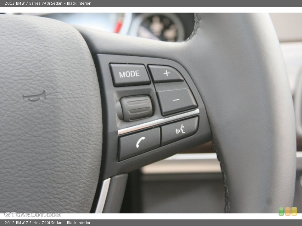 Black Interior Controls for the 2012 BMW 7 Series 740i Sedan #52235188