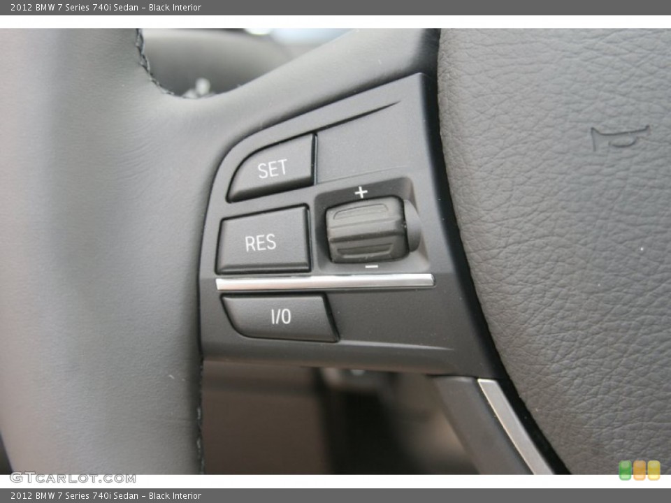 Black Interior Controls for the 2012 BMW 7 Series 740i Sedan #52235203