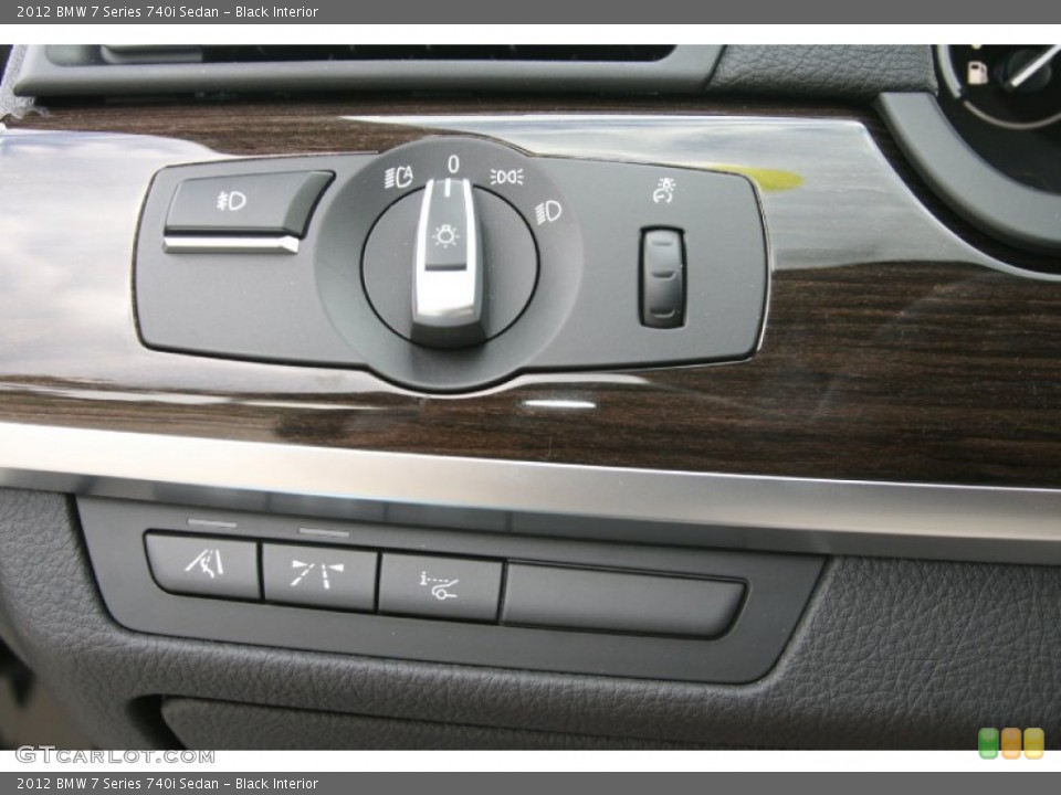Black Interior Controls for the 2012 BMW 7 Series 740i Sedan #52235221