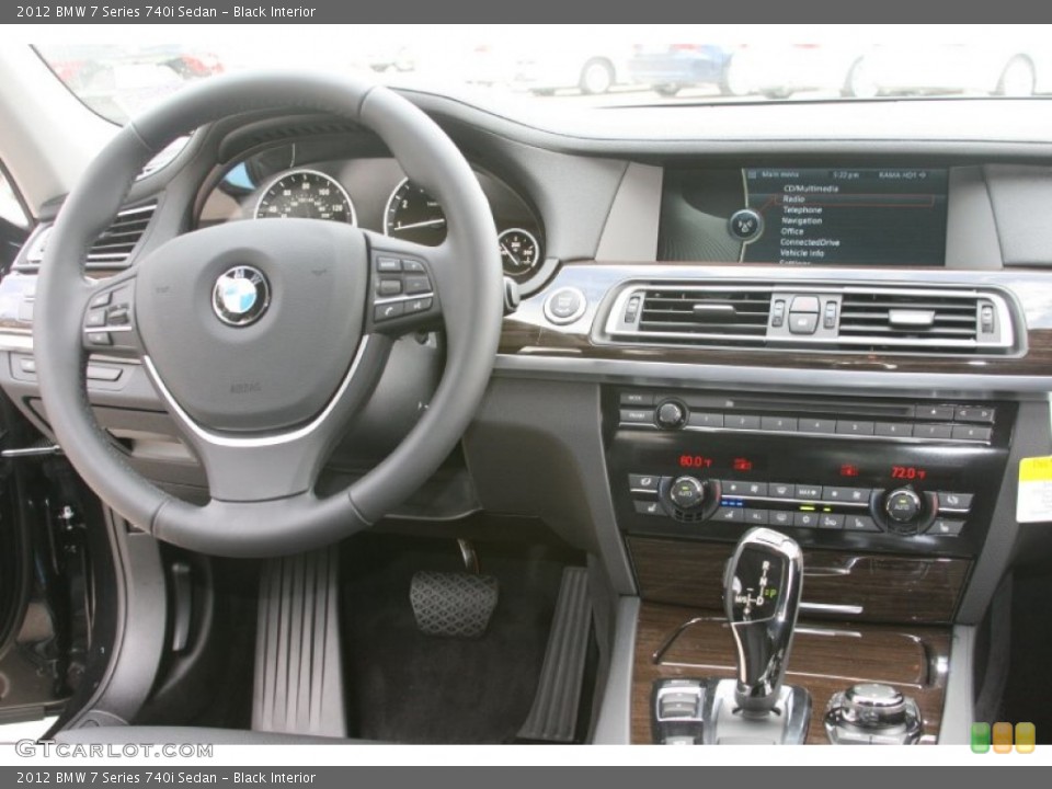 Black Interior Dashboard for the 2012 BMW 7 Series 740i Sedan #52235278
