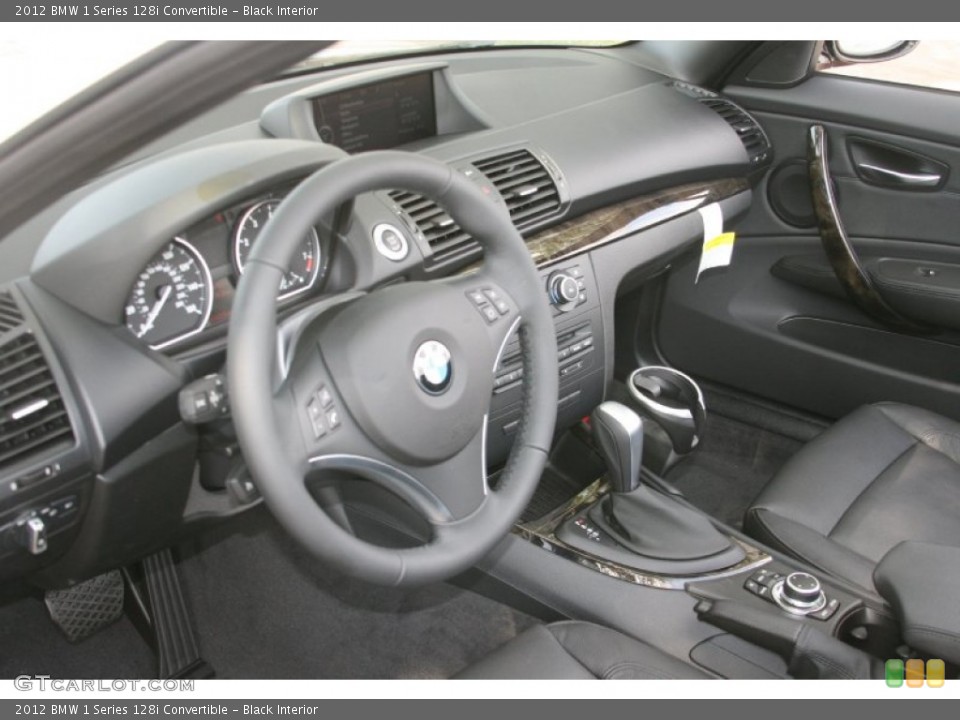 Black Interior Photo for the 2012 BMW 1 Series 128i Convertible #52235488