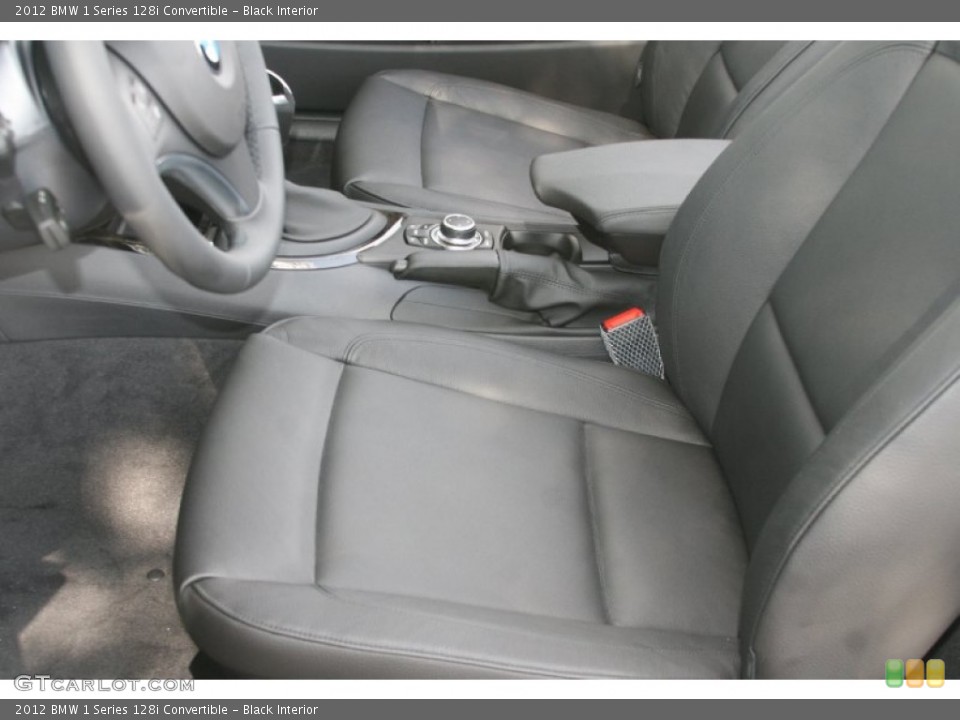 Black Interior Photo for the 2012 BMW 1 Series 128i Convertible #52235503