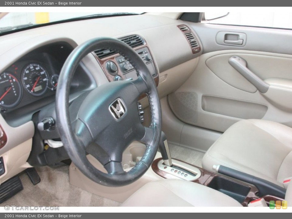 Beige Interior Photo for the 2001 Honda Civic EX Sedan #52237690
