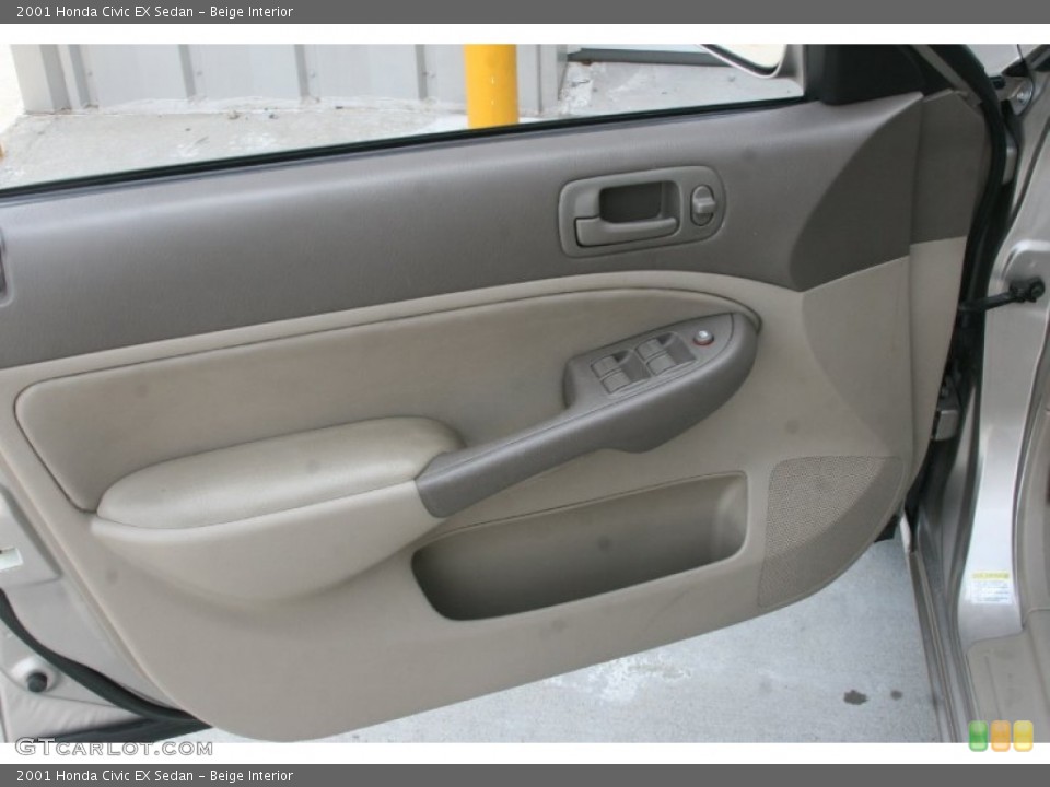 Beige Interior Door Panel for the 2001 Honda Civic EX Sedan #52237726