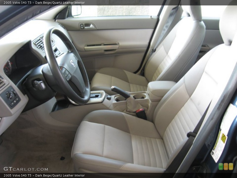 Dark Beige/Quartz Leather Interior Photo for the 2005 Volvo S40 T5 #52237783