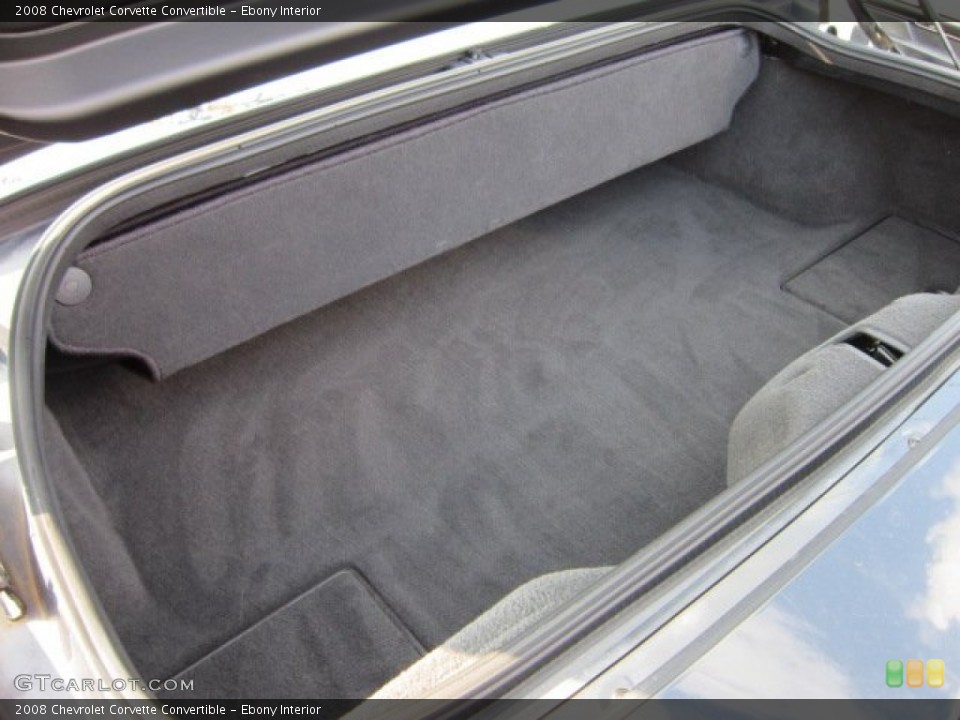 Ebony Interior Trunk for the 2008 Chevrolet Corvette Convertible #52237831